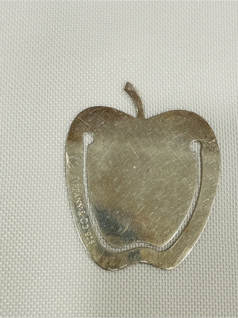 Tiffany & Co. Bookmark Money Clip Apple Sterling Silver 925
